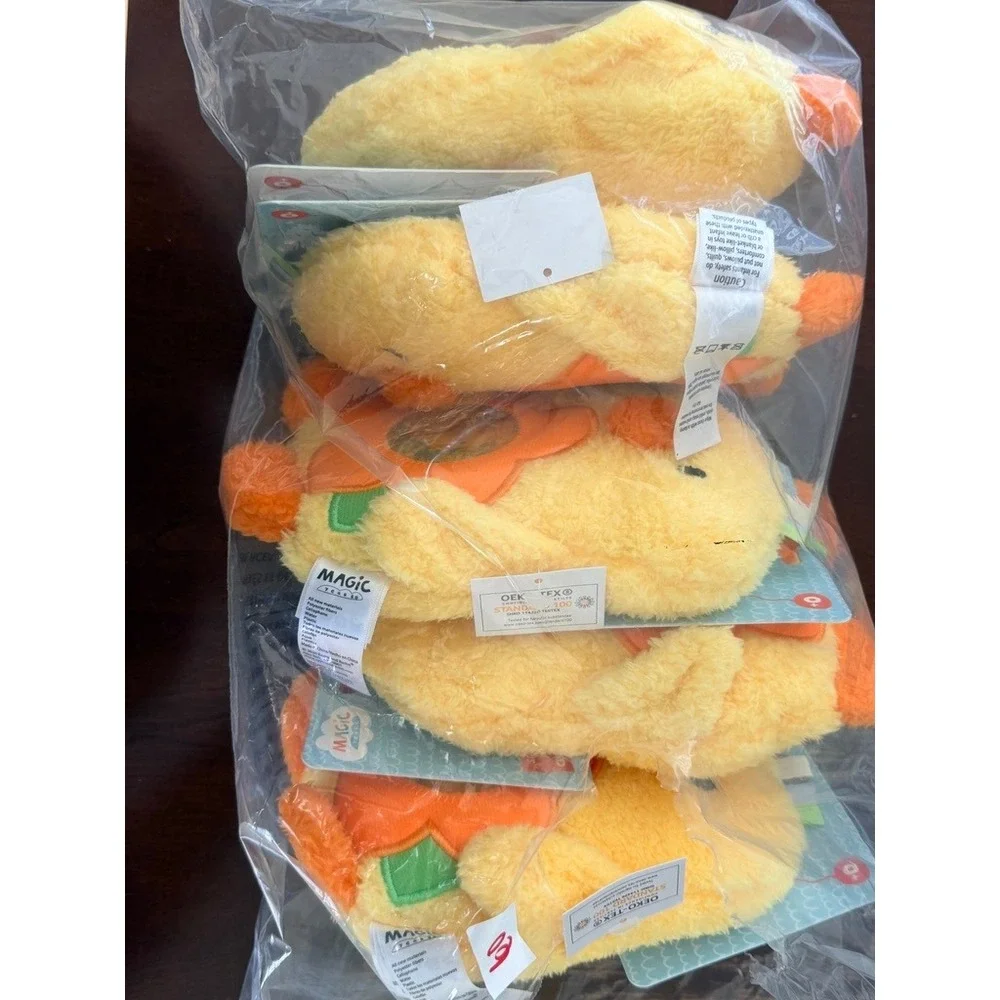 Magic Years Soft Sensory‎ Toy Baby OS Yellow Chick Plush Glitter 6-pack NWT